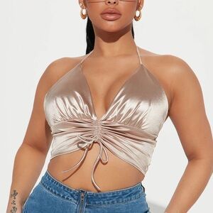 Almost Famous Gold Blouse